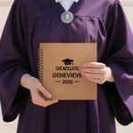 Personalized Graduation Name and Year Photo Guestbook with Ballpoint Pen and Stickers Graduation Keepsake Gift for Graduates