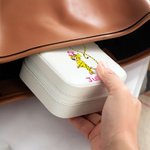 Personalisierte niedliche Marsupilami PU-Leder-Schmuck-Box mit Namen Reise-Zubehör Geburtstagsgeschenk für Mädchen | Callie × Marsupilami®