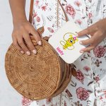 Personalisierte niedliche Marsupilami PU-Leder-Schmuck-Box mit Namen Reise-Zubehör Geburtstagsgeschenk für Mädchen | Callie × Marsupilami®
