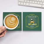 Personalised 19th Hole Golf Cheers Non-Slip Ceramic Coasters with Name Set of 4 Club Party Gift for Golf Player