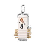 Tee Your Game Tie Your Heart - Personalized Cartoon Character PU Leather Golf Tee Holder and 5 Pcs Bamboo Tees