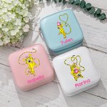 Personalisierte niedliche Marsupilami PU-Leder-Schmuck-Box mit Namen Reise-Zubehör Geburtstagsgeschenk für Mädchen | Callie × Marsupilami®
