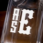 Henkilökohtainen Vintage Monogrammi viskikannu kaiverrettu nimi syntymäpäivä vuosipäivä lahja viinan ystäville 10