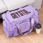 Personalisierte Wicked-inspirierten Namen Reisetasche mit Schultergurt mehrere Fächer Geburtstag Weihnachten Geschenk für Mädchen Wicked Fans Reisen Liebhaber
