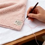 Gepersonaliseerde lijn huisdier foto katoen naaien label met naam Set van 10 gebreide kleding accessoires verjaardagscadeau voor breien DIY Craft huisdier liefhebbers