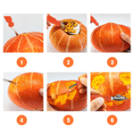 Personalized Ghost Halloween Pumpkin Carving Tools 7 Pcs Set with Name and Storage Bag Halloween Gift for Family Children 7