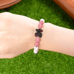 Personalised Baseball Number Initial Rhinestone Beaded Bracelet with Name and Text Game Day Birthday Team Gift for Baseball Lover Player