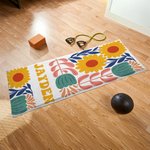 Gepersonaliseerde Floral Super Absorberende Yoga Handdoek met Naam Sport Accessoires Verjaardagscadeau voor Yoga Liefhebbers Vrienden
