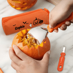 Personalized Ghost Halloween Pumpkin Carving Tools 7 Pcs Set with Name and Storage Bag Halloween Gift for Family Children 3