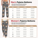 Personalised Cute Paw 1-5 Pet Face Photo Avatar Long-Sleeved Pyjamas Set with Name Birthday Gift for Women Men Pet Lover