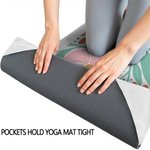 Personalized Floral Super Absorbent Yoga Towel with Name Sports Accessories Holiday Birthday Gift for Yoga Lovers Women