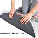 Gepersonaliseerde Floral Super Absorberende Yoga Handdoek met Naam Sport Accessoires Verjaardagscadeau voor Yoga Liefhebbers Vrienden