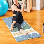 Gepersonaliseerde Floral Super Absorberende Yoga Handdoek met Naam Sport Accessoires Verjaardagscadeau voor Yoga Liefhebbers Vrienden