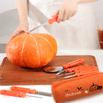 Personalized Ghost Halloween Pumpkin Carving Tools 7 Pcs Set with Name and Storage Bag Halloween Gift for Family Children 2