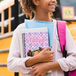 Personalised Cartoon Black Boy Girl A5 Spiral Notebook with Name School Supplies Birthday Anniversary Gift for Kids