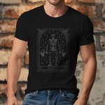 Personalized Tarot Skull T-shirt Hoodie with Text Halloween Party Gift for Family Friends