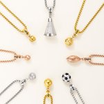 Gepersonaliseerde Voetbal Ketting met Gegraveerde Naam Verfijnde Sieraden Jubileum Verjaardag Wedstrijddagcadeau voor Spelers Sportliefhebbers