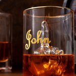 Cheers to Your Attitude - Personalized Funny Middle Finger 12.5 oz Whiskey Glass