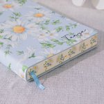 Personalised Daisy Design PU Leather Journal Notebook with Name and 400 Pages Daily Use Birthday Gift for Women 2