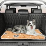 Personalised Multicolour Paw Prints Dog Cat Face Photo Soft Pet Bed Mat with Name Outdoor Activities Birthday Gift for Pet Owners Lovers 4