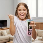 Personifierad Wicked-inspirerad isolerad 20 oz Skinny Tumbler med sugrör och namn Födelsedag julklapp för flickor Wicked Fans