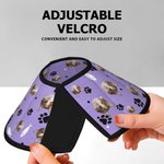 Personalized Pet Photo Fish Bone Paw Print Adjustable Elizabeth Protective Collar Pet Hospital Care Birthday Gift for Pet Owners Lovers