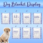 Gepersonaliseerde Toile De Jouy Gevoerde Honden Silhouetten Deken Home Decor met 1-7 Namen Sympathie Verjaardagscadeau voor dierenliefhebbers