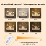 Personalisiertes Bär Fuchs LED-Nachtlicht mit Niedlichem Tier Holzsockel und Namen Kinderzimmer Deko Baby Party Geburtstag Geschenk für Mädchen Jungen