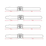 Personalisierte bunte 3D Emaille Blase Buchstabe Name Watch Band Charm dekorative Accessoires Geburtstag Geschenk für Freunde Familie