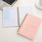 Cahier à spirales A5 avec pages d'agenda hebdomadaire personnalisé Multicolore Cadeau d'anniversaire pour enseignants Amis 1