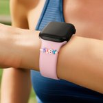 Personalisierte bunte 3D Emaille Blase Buchstabe Name Watch Band Charm dekorative Accessoires Geburtstag Geschenk für Freunde Familie