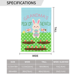 Personalized Cute Bunny Radishes Garden Flag with 1-12 Names Garden Outdoor Decor Holiday Gift for Mom Grandma Family 7