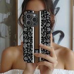 Chinoiserie personalizada Monograma Inicial Funda de teléfono para iPhone o Samsung Uso diario Regalo de cumpleaños para las mujeres