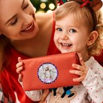 Photo Personnalisée Etiquettes Imperméables avec Nom Décoration Cadeau Fête de Noël Favors pour Famille Ami Enfant