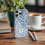 Chinoiserie personalizada Monograma Inicial Funda de teléfono para iPhone o Samsung Uso diario Regalo de cumpleaños para las mujeres