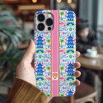 Chinoiserie personalizada Monograma Inicial Funda de teléfono para iPhone o Samsung Uso diario Regalo de cumpleaños para las mujeres