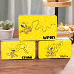 Marsupilami personalizado Caja de metal para galletas con nombre Regalo de cumpleaños y Navidad para niños | Callie × Marsupilami