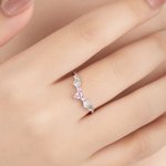Personlig Gothic Bat Wings Ring med Födelsesten Vampyr Vintage Ringar Cool Punk Smycken Goth Tillbehör Bröllop Jubileum Present för Kvinnor