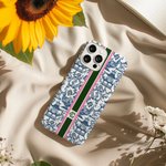 Chinoiserie personalizada Monograma Inicial Funda de teléfono para iPhone o Samsung Uso diario Regalo de cumpleaños para las mujeres