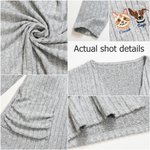 Personalised 1-3 Pet Photos Multicolour Cardigan Jumper with Pocket and Embroidered Names All Season Universal Birthday Gift for Pet Owners 8