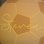 Personalized 3D Printing Touch Control Changing Color Soccer Night Light with Name Home Decor Birthday Gift for Sports Lover Soccer Coach