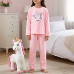 Ensemble de Pyjamas 100% Coton Personnalisé avec Design Animal Nuage Étoile et Nom Vêtement Maison Cadeau d'Anniversaire pour Garçons Filles Enfant