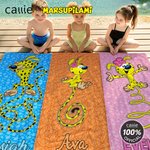 Serviette de plage personnalisée avec le nom du Marsupilami Cadeau d'anniversaire pour amis famille Callie × Marsupilami®