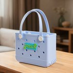 Gepersonaliseerde Multicolor Naam Acryl Tas Bedel Accessoires voor Bogg Winkelen Werk Verjaardag Cadeau voor Haar