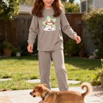 Ensemble de Pyjamas 100% Coton Personnalisé avec Design Animal Nuage Étoile et Nom Vêtement Maison Cadeau d'Anniversaire pour Garçons Filles Enfant