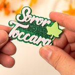 Gepersonaliseerde Ivy Leaf Soror Naam Glitter Acryl Broche Pin Sorority Accessoires Bid Day Sorority Initiatie Gift voor Zus Vriendin
