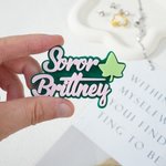 Gepersonaliseerde Ivy Leaf Soror Naam Glitter Acryl Broche Pin Sorority Accessoires Bid Day Sorority Initiatie Gift voor Zus Vriendin