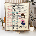 Henkilökohtainen kirjastokortti Cartoon Character Tupsu pehmeä heittää peitto nimi Book Club joulu syntymäpäivälahja kirjamatoille