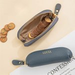 Borsa piccola personalizzata con nome, in pelle multicolore, accessorio per viaggio - Regalo ideale di compleanno e festa della mamma per donne