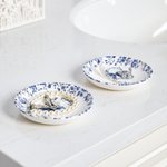 Personalized Chinoiserie Toile De Jouy Ceramic Jewelry Dish with Initial and Name Wedding Engagement Birthday Gift for Women